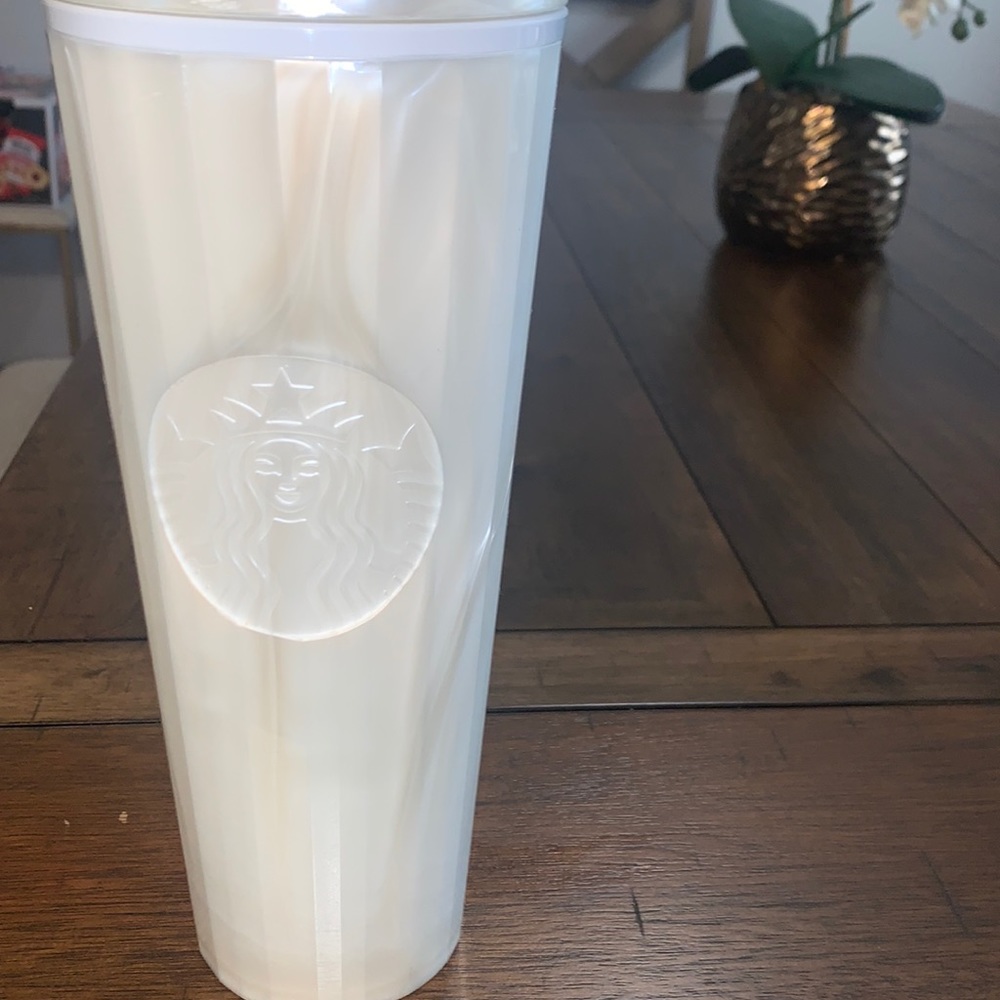 Starbucks marble design  white cup
